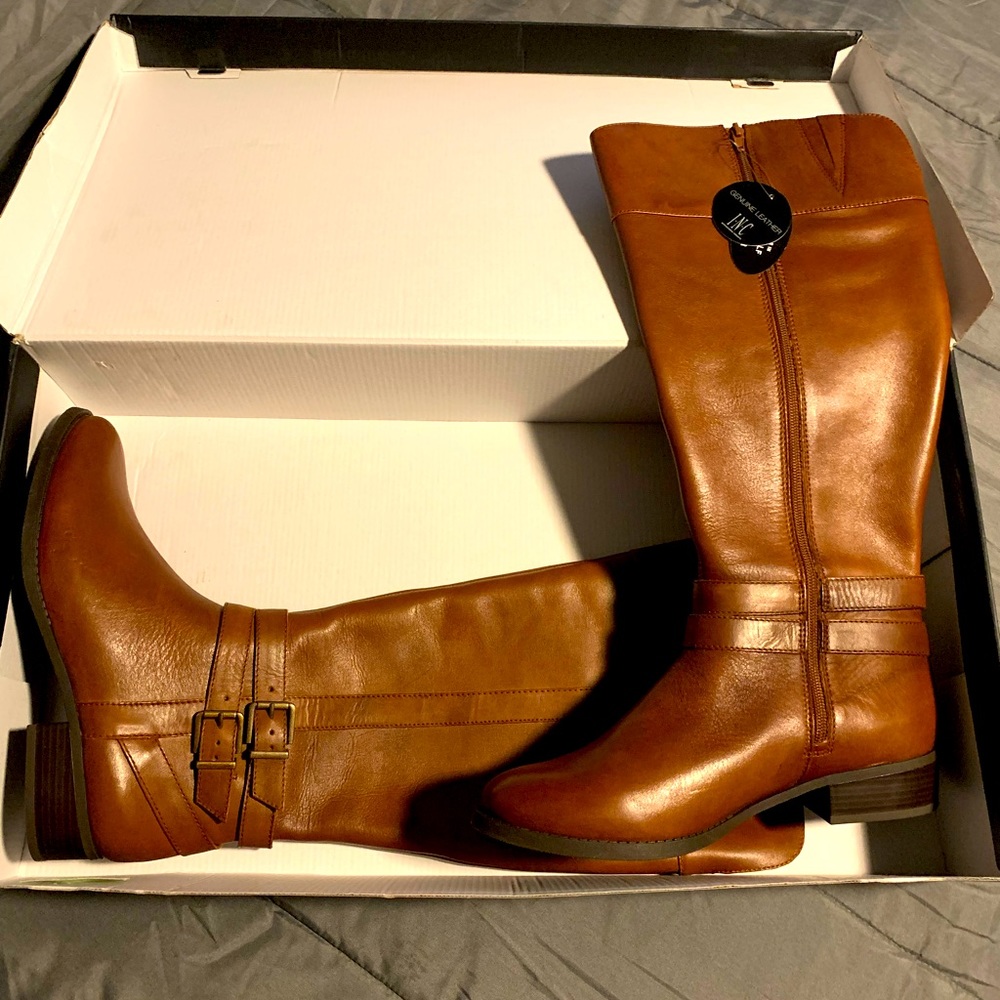 Brand new INC International genuine leather boots 👢🌷 - Picture 3 of 5